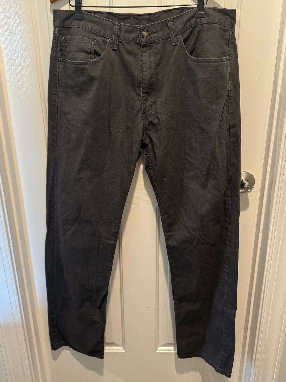 Mens Levi’s Black Jeans - Classic Straight Fit Size 38x34